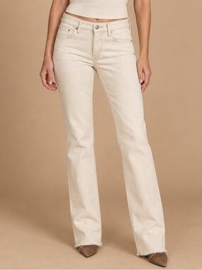 L'AGENCE Low Rise Milana Jeans in French Vanilla (Size 29)